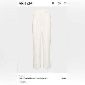 Aritzia Classic Cream Women's Trousers